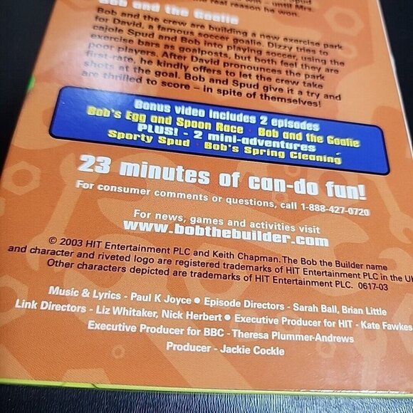 Bob The Builder Cartoon Vhs lot of 2 Clean - Picture 3 of 4